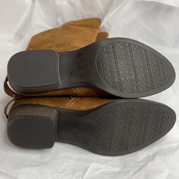 Mudd sz 9.5 vegan zip up knee-high boots like new - Picture 12 of 14